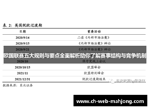 欧国联赛五大规则与要点全面解析助你了解赛事结构与竞争机制