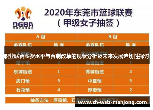 职业联赛薪资水平与赛制改革的现状分析及未来发展迫切性探讨